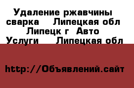Удаление ржавчины, сварка. - Липецкая обл., Липецк г. Авто » Услуги   . Липецкая обл.
